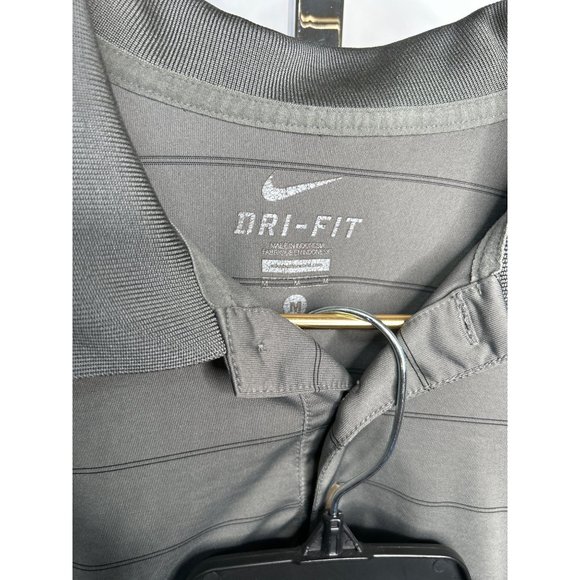 BUNDLE Lot of 2 Nike Mens Golf Polo Shirts Gray Medium Dri Fit - Picture 5 of 9